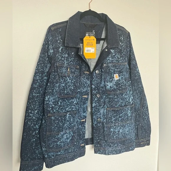 Carhartt Acid Wash Denim Chore Jacket Vintage Inspired, NWT - Picture 5 of 7